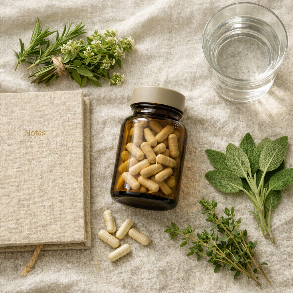 Calm Tone Herbal Capsules for Stress Relief & Nervous System Support – Heka Herbal