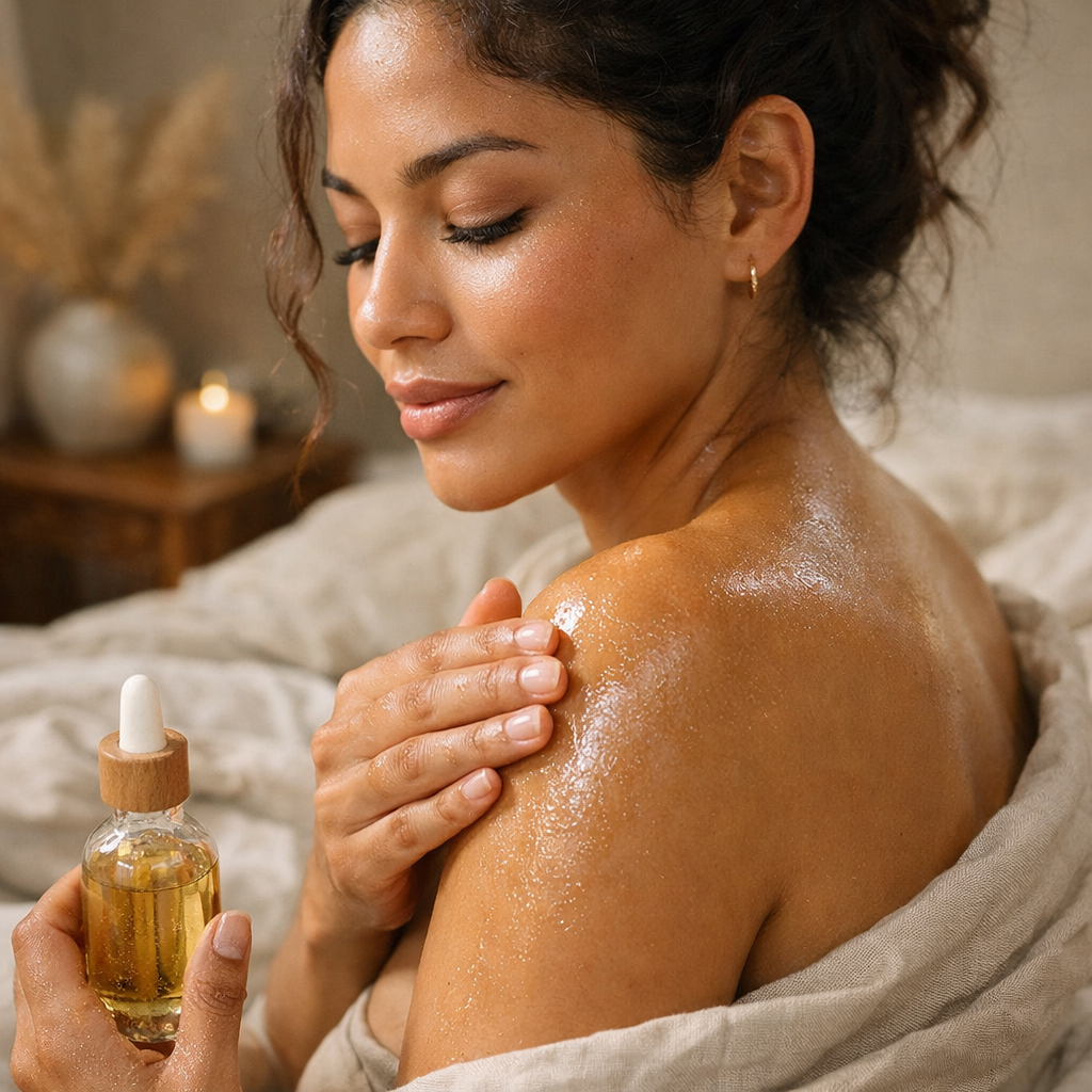 Rest Herbal Body Oil for Relaxation & Soothing Skin Care – Topical Body Support – Heka Herbal