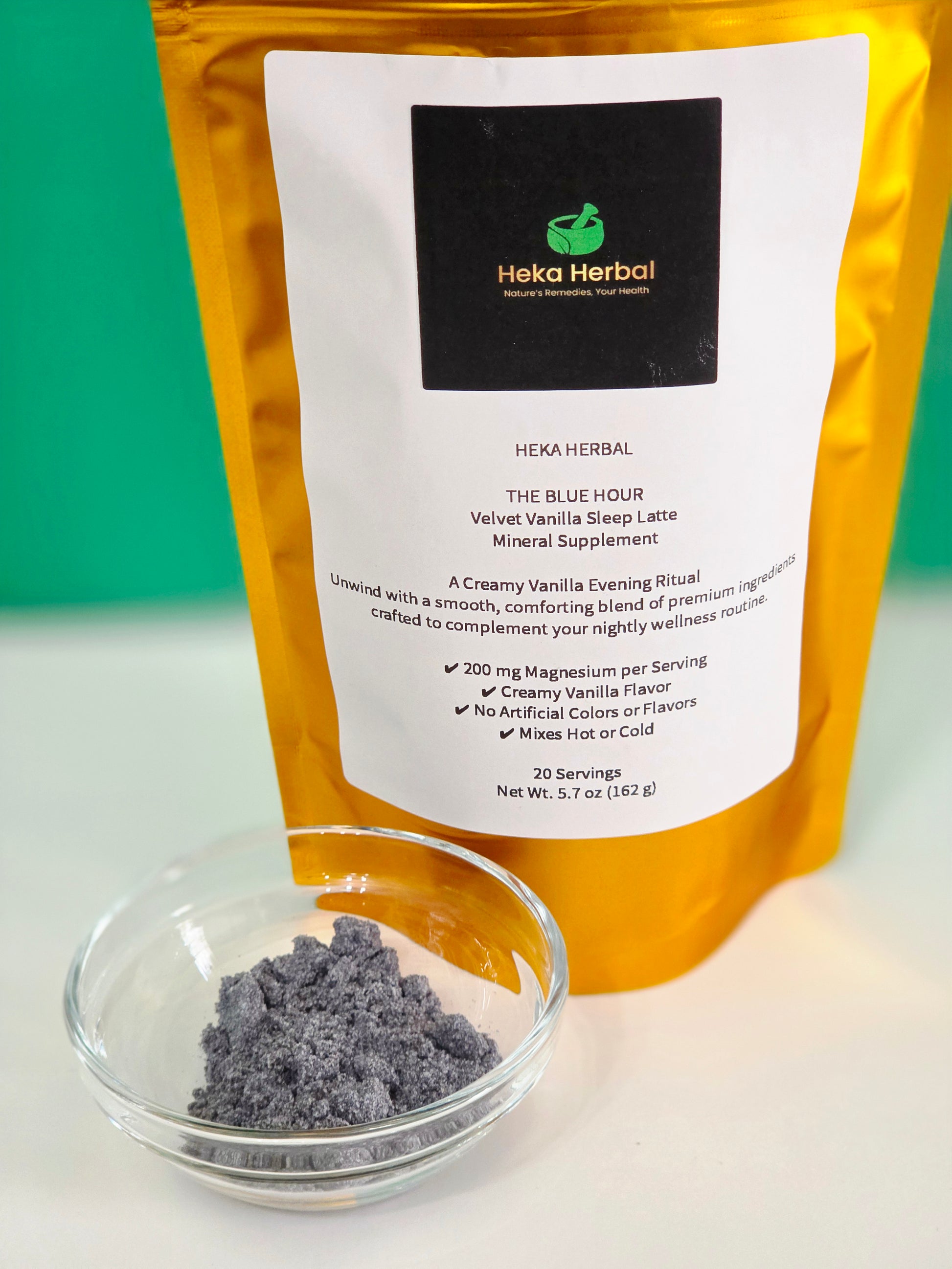 The Blue Hour —Velvet Vanilla Sleep Latte by Heka Herbal