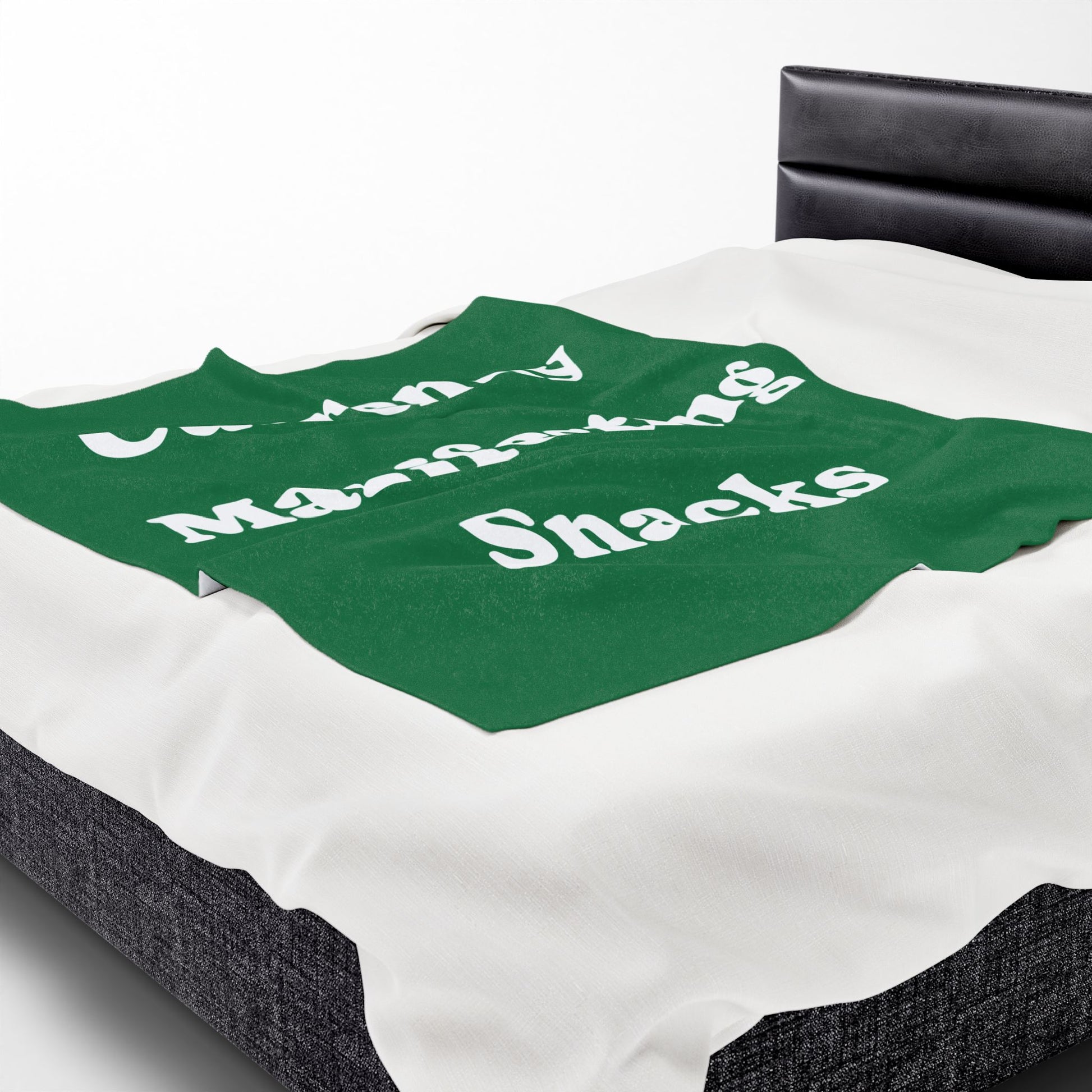 Currently Manifesting Snacks Velveteen Plush Blanket