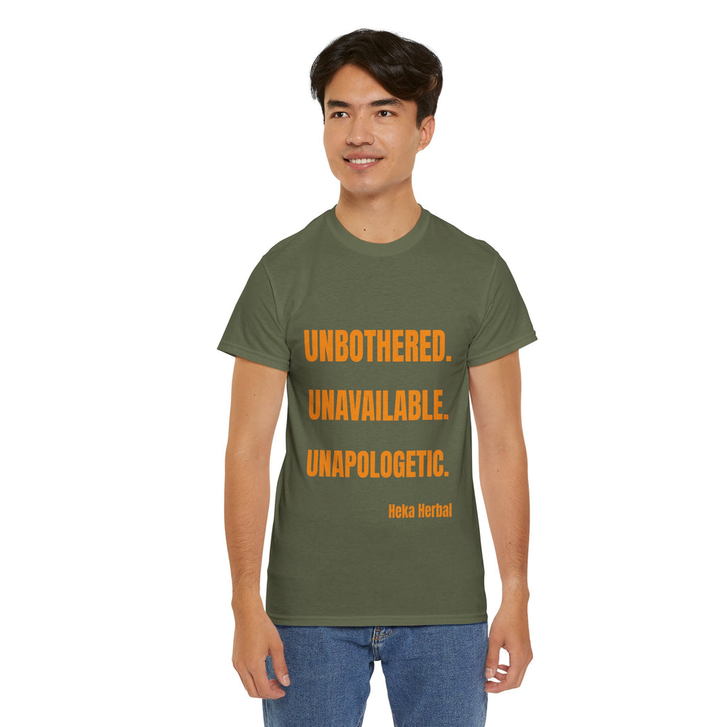 Unbothered Unavailable Unapologetic Tee, Motivational Shirt, Casual Outfit, Gift for Her, Relaxed Fit Tee, Everyday Wear