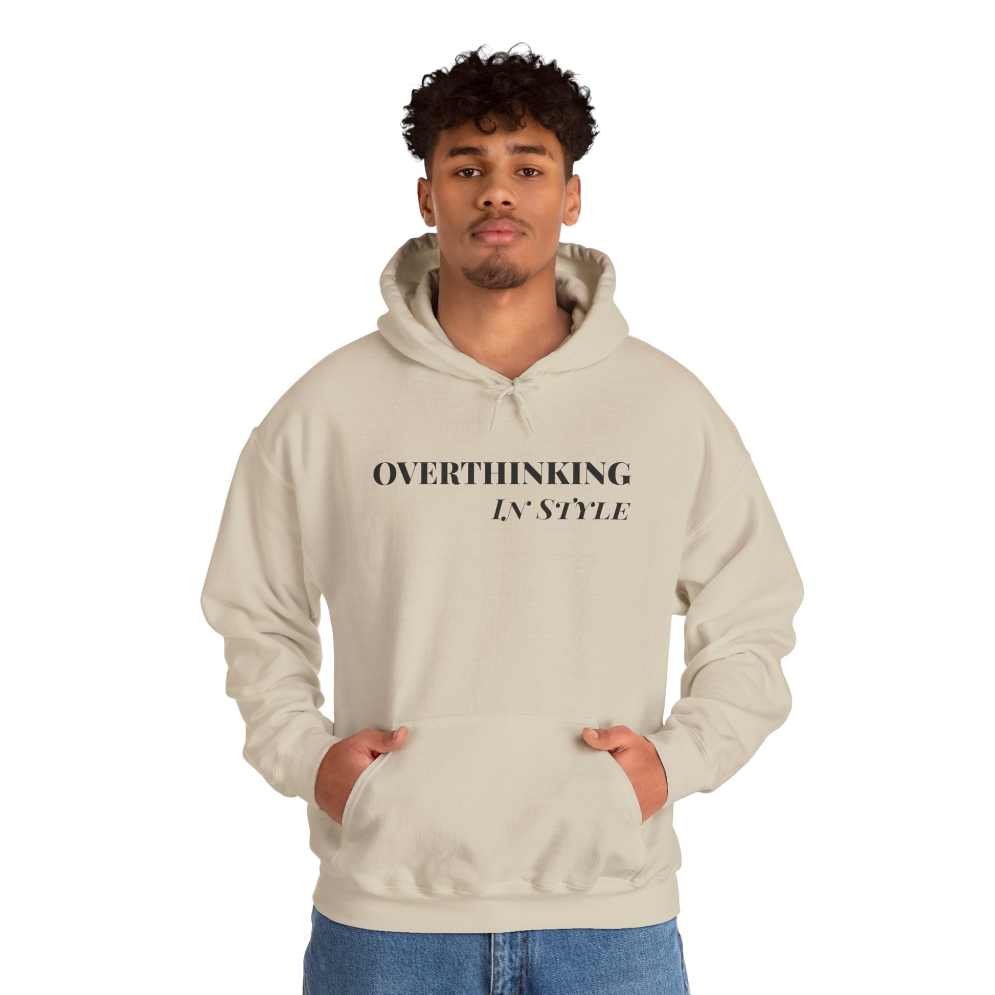 Unisex Hoodie Overthinking in Style