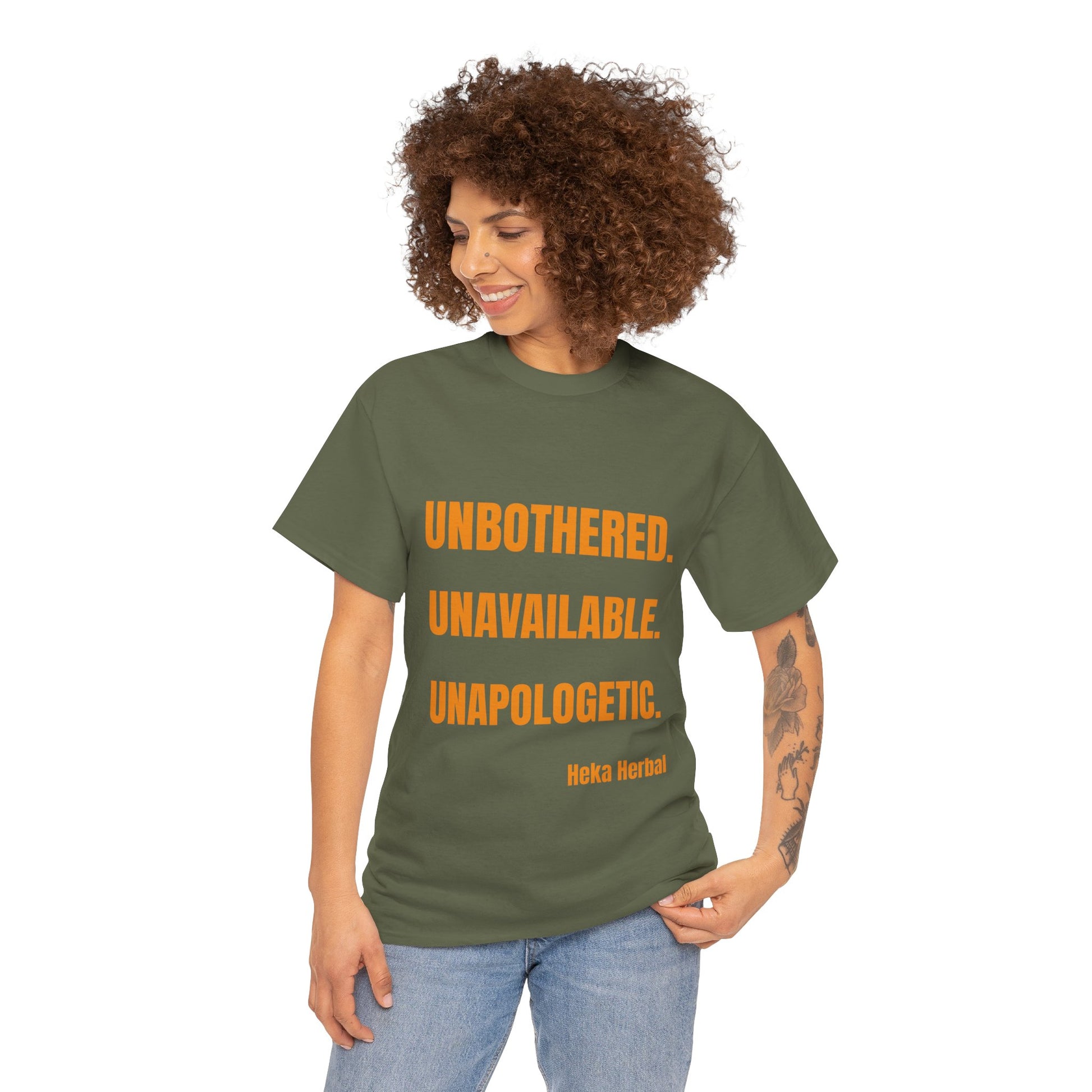 Unbothered Unavailable Unapologetic Tee, Motivational Shirt, Casual Outfit, Gift for Her, Relaxed Fit Tee, Everyday Wear