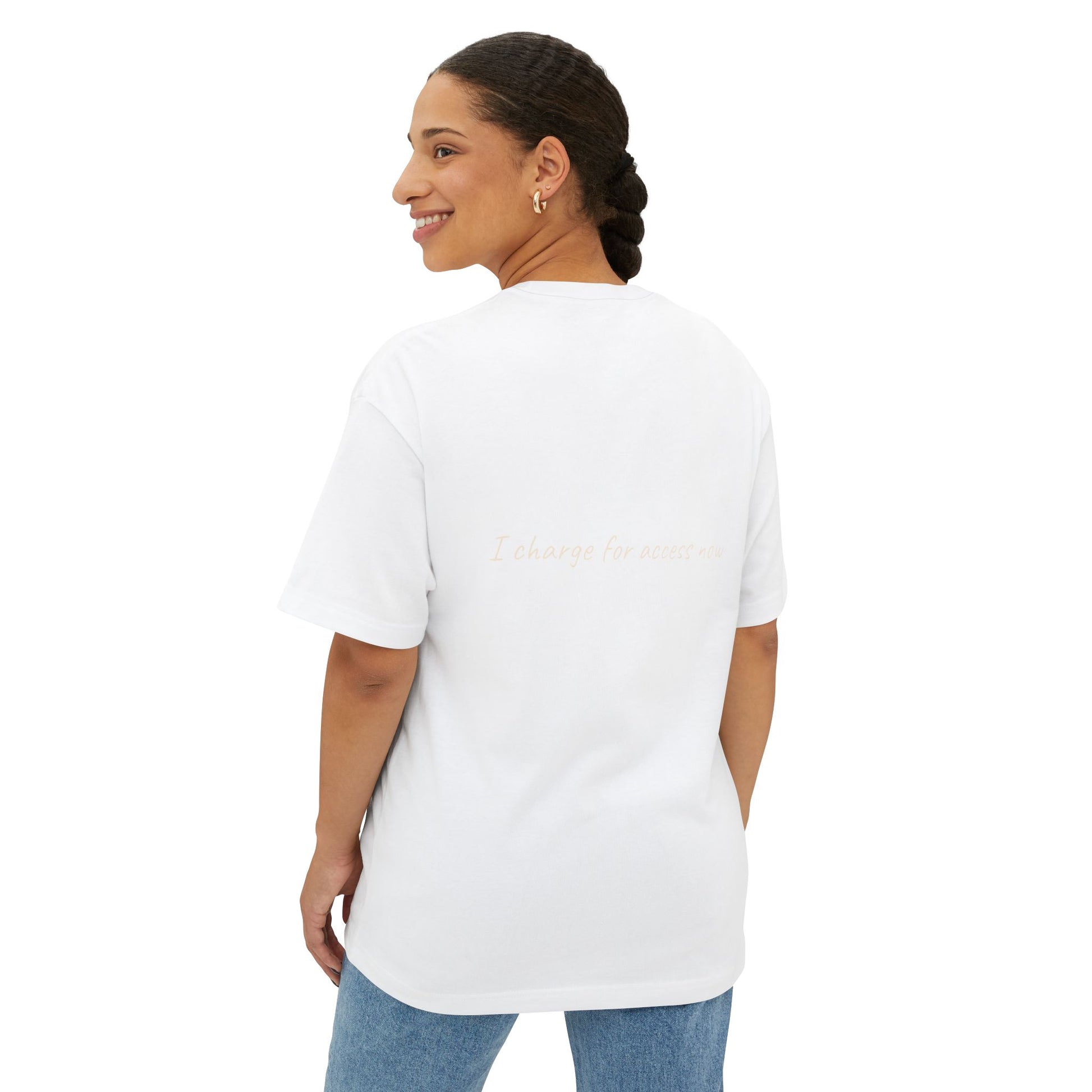Healing Journey Quote Boxy Tee | Oversized Mindfulness T-Shirt