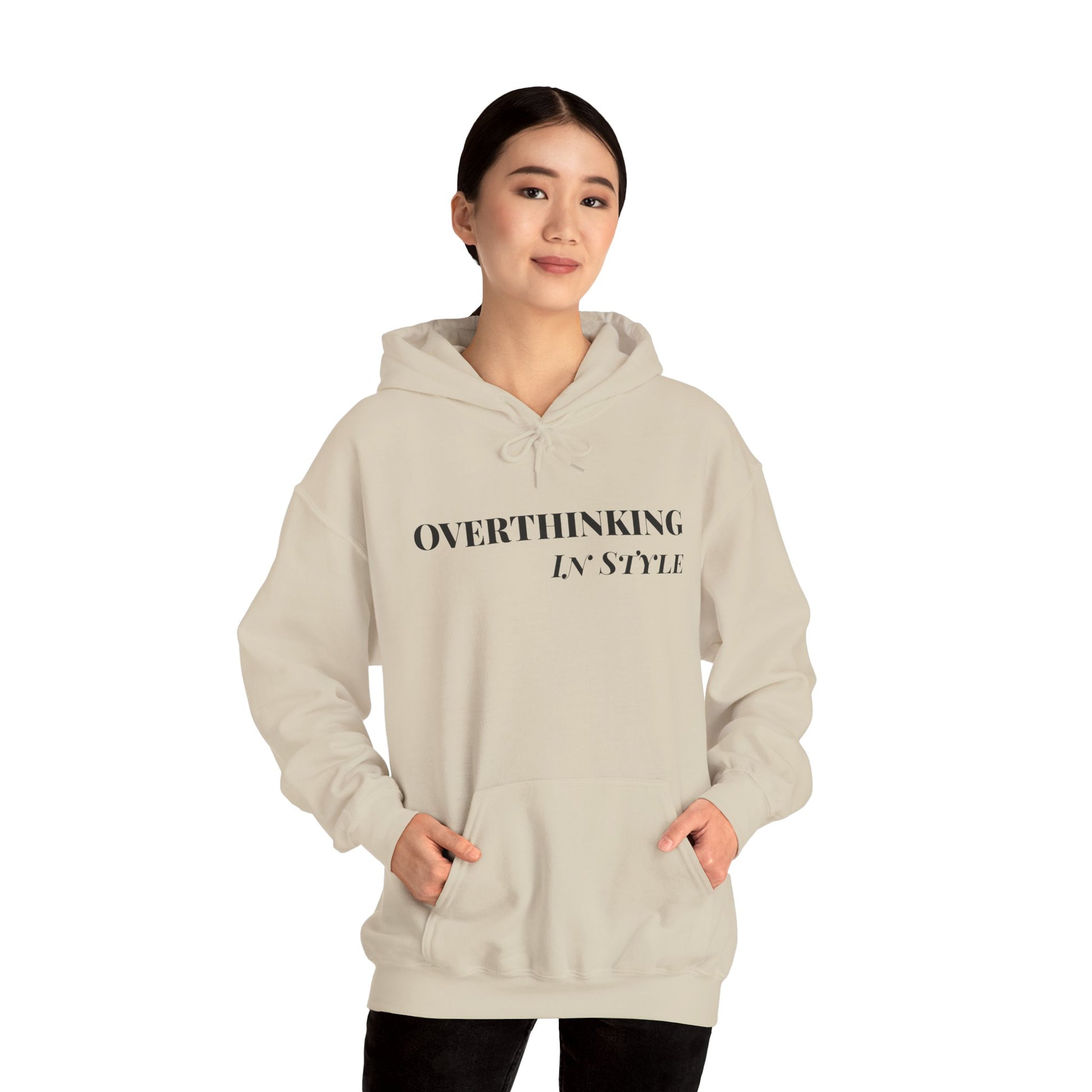 Unisex Hoodie Overthinking in Style