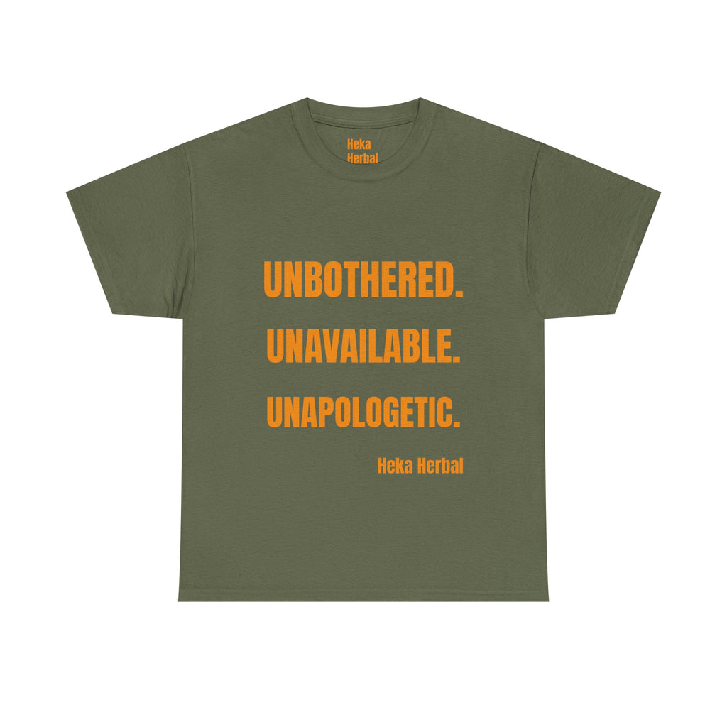 Unbothered Unavailable Unapologetic Tee, Motivational Shirt, Casual Outfit, Gift for Her, Relaxed Fit Tee, Everyday Wear