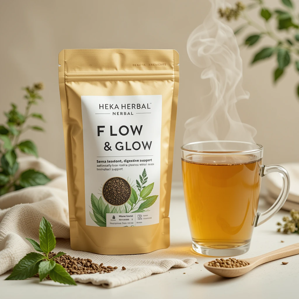 Flow & Glow Herbal Tea - Heka Herbal