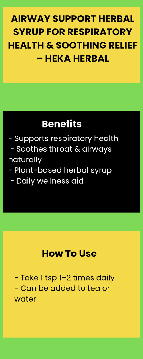 Airway Support Herbal Syrup for Respiratory Health & Soothing Relief – Heka Herbal