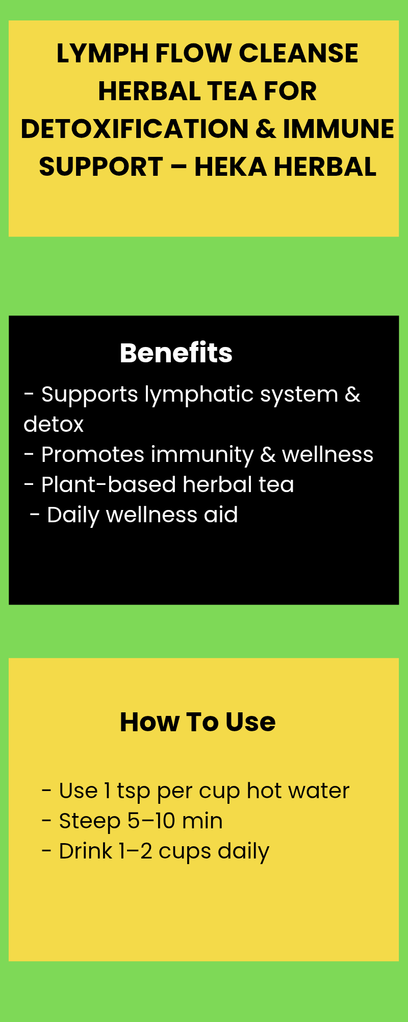 Lymph Flow Cleanse Herbal Tea for Detoxification & Immune Support – Heka Herbal by Heka Herbal New
