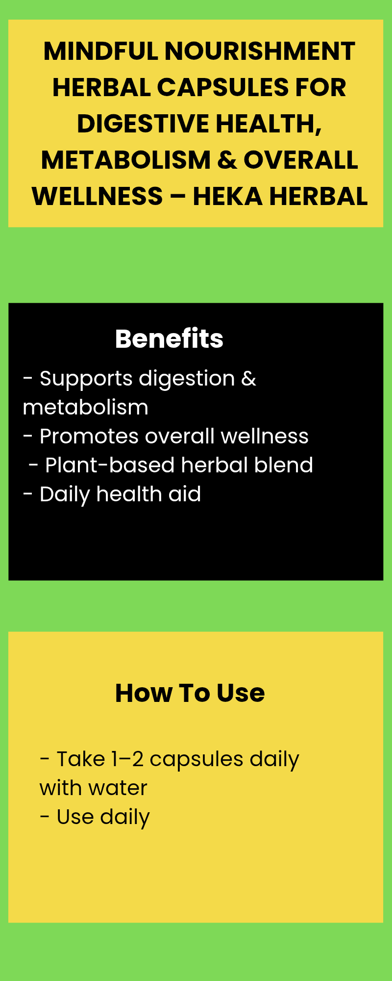 Mindful Nourishment Herbal Capsules for Digestive Health, Metabolism & Overall Wellness – Heka Herbal