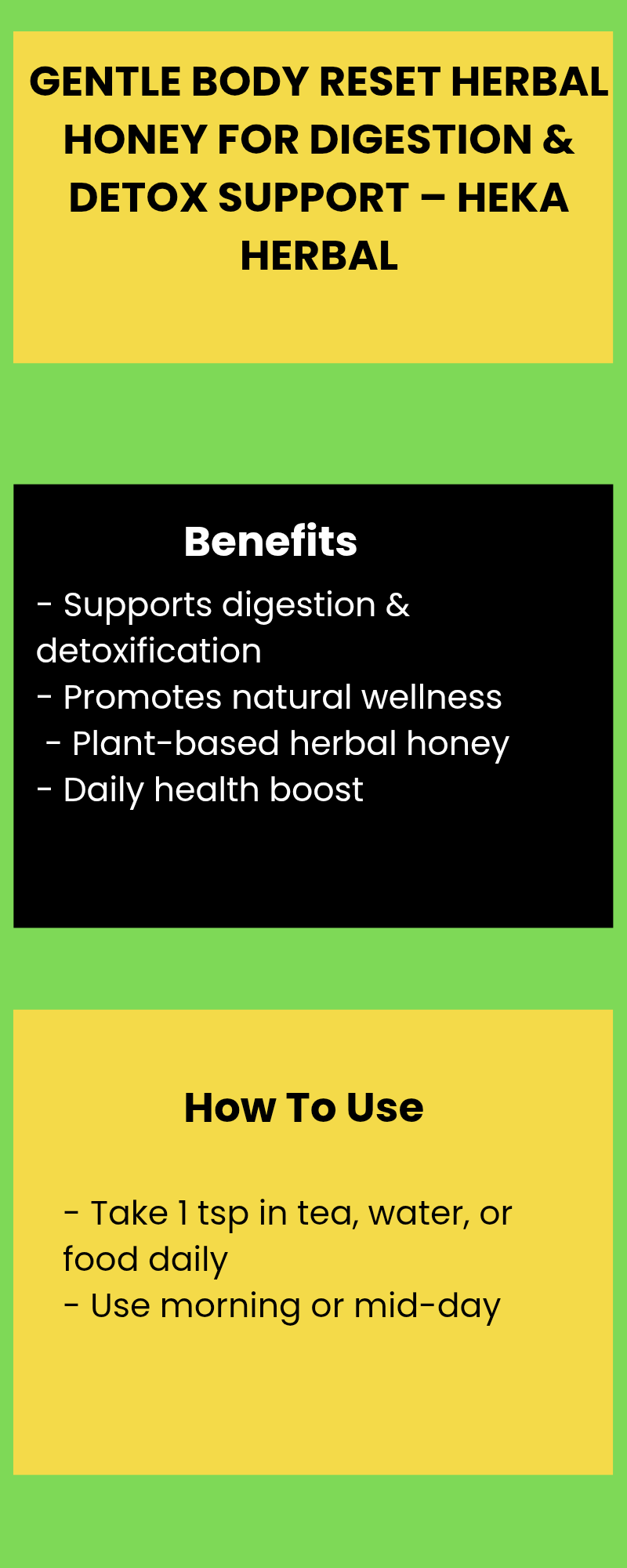 Gentle Body Reset Herbal Honey for Digestion & Detox Support – Heka Herbal by Heka Herbal