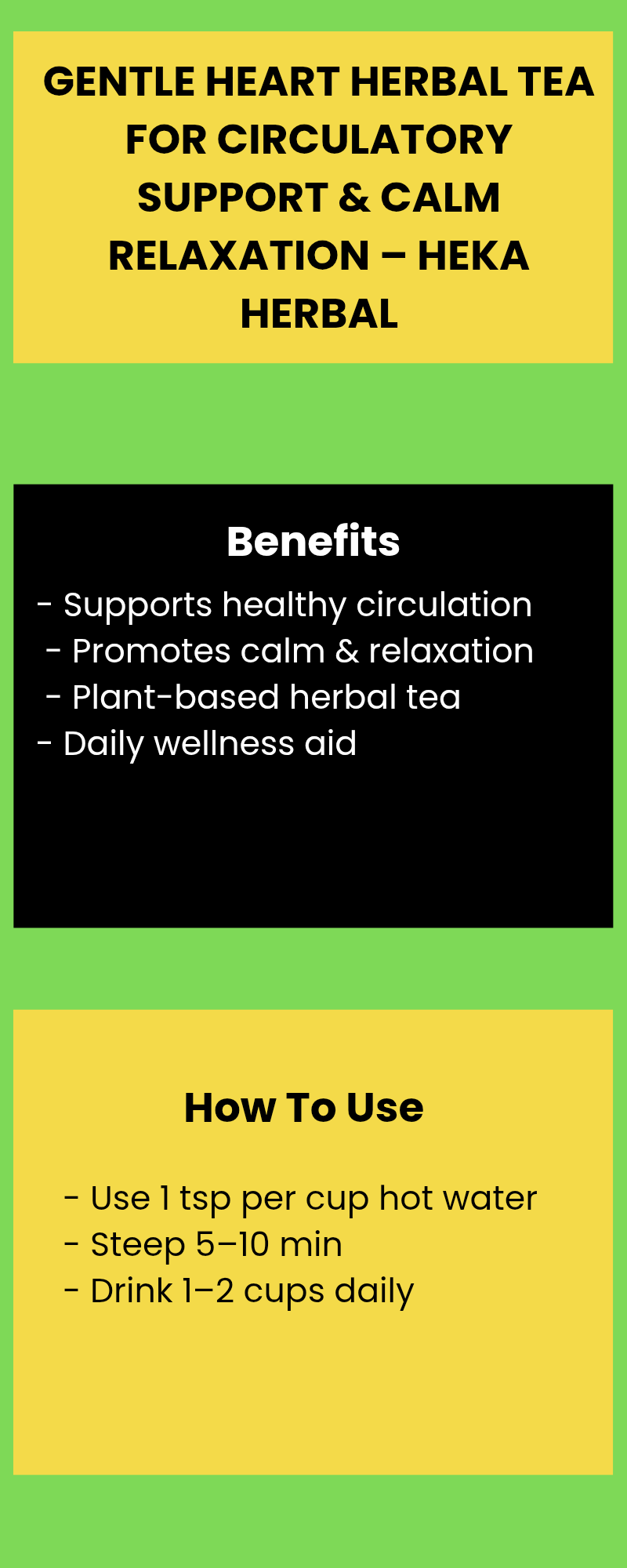 Gentle Heart Herbal Tea for Circulatory Support & Calm Relaxation – Heka Herbal