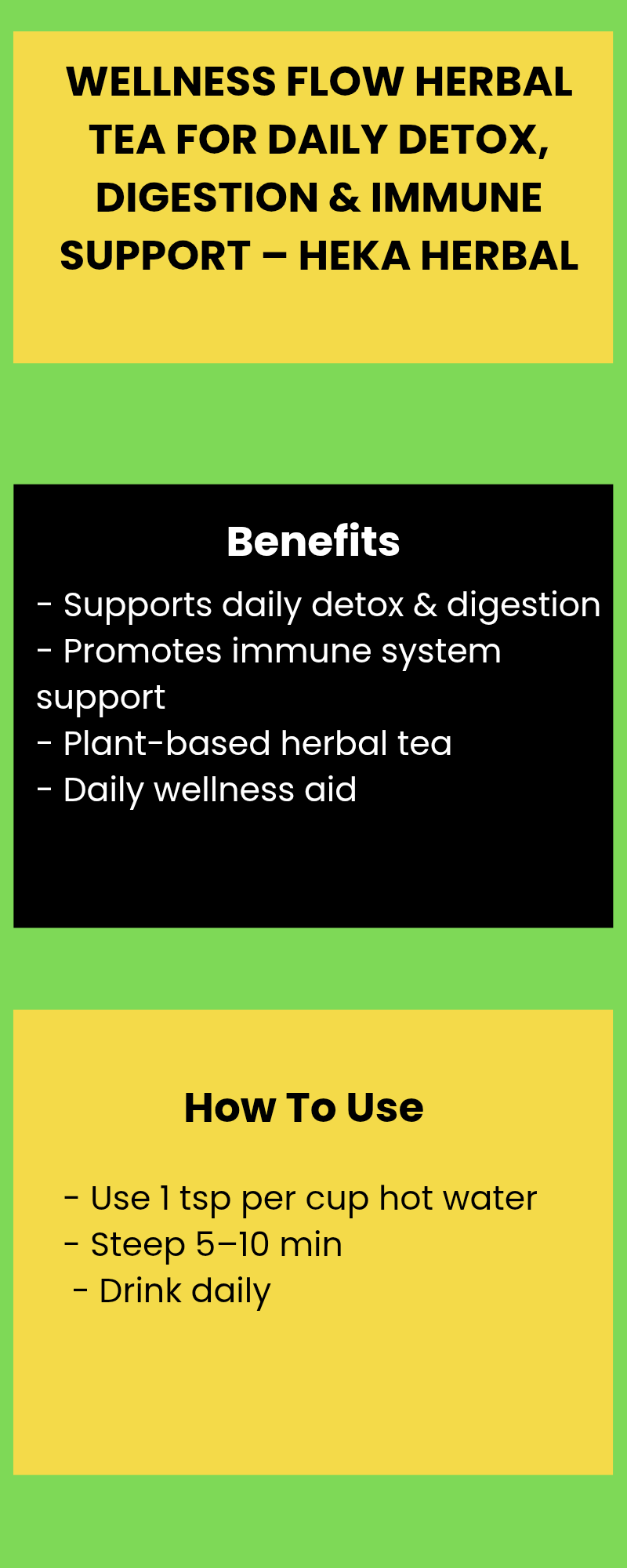 Wellness Flow Herbal Tea for Daily Detox, Digestion & Immune Support – Heka Herbal by Heka Herbal