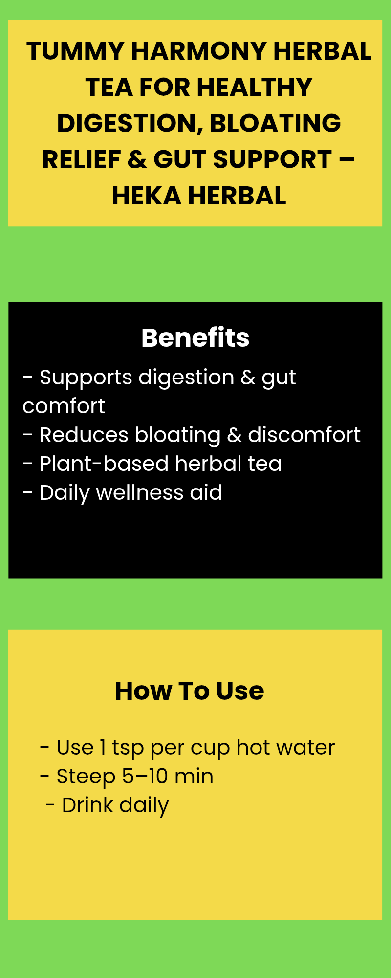 Tummy Harmony Herbal Tea for Healthy Digestion, Bloating Relief & Gut Support – Heka Herbal by Heka Herbal