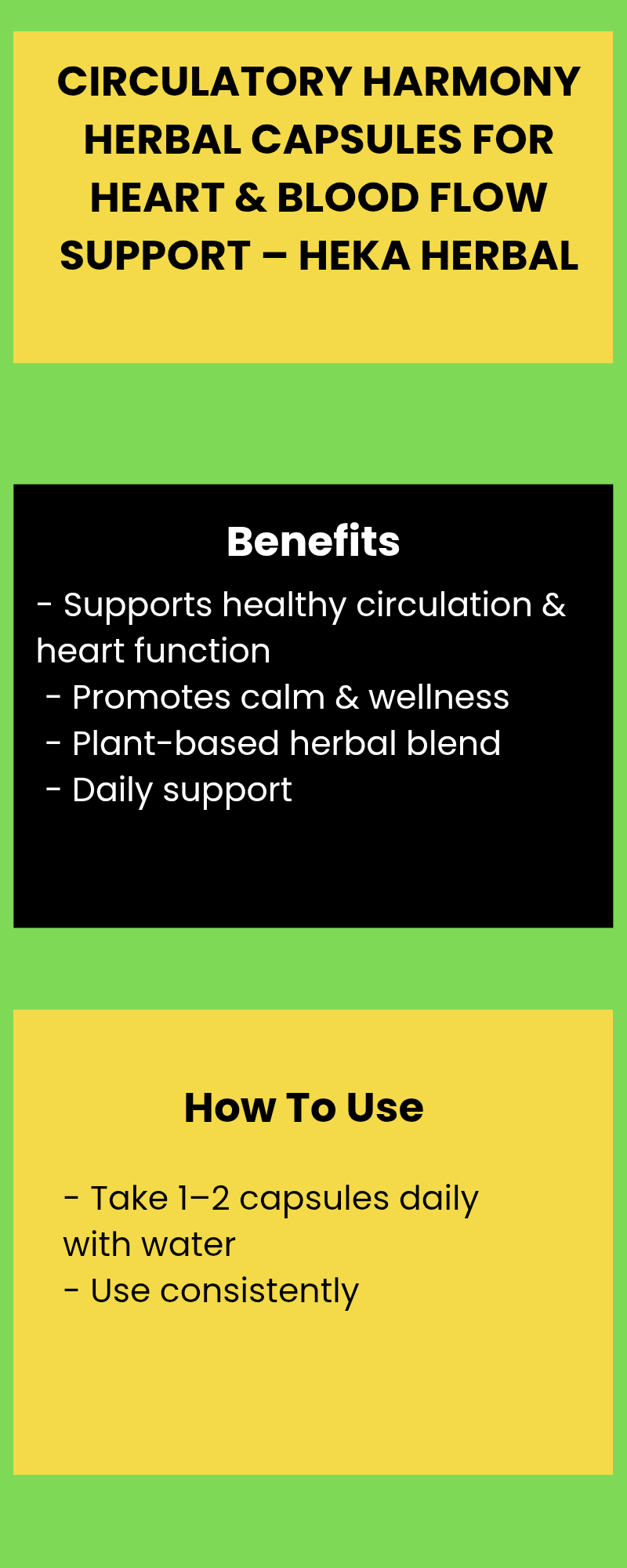 Circulatory Harmony Herbal Capsules for Heart & Blood Flow Support – Heka Herbal by Heka Herbal