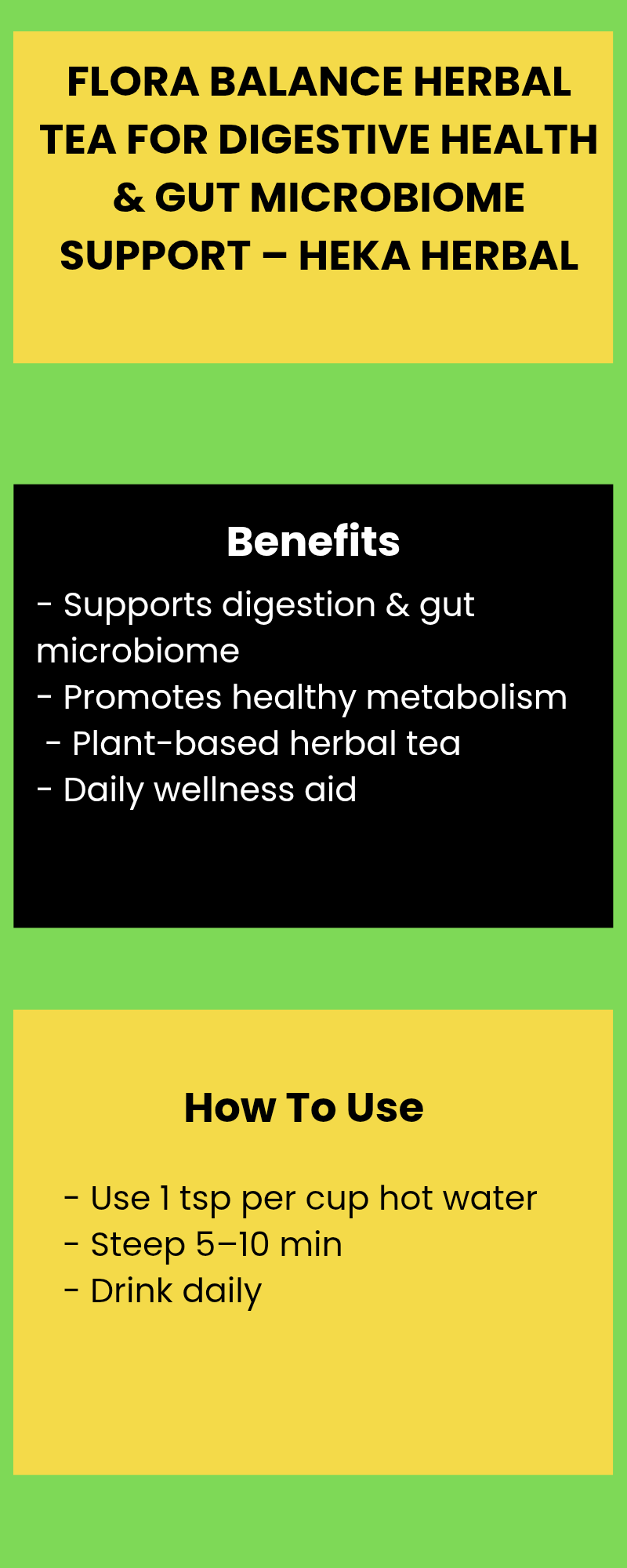 Flora Balance Herbal Tea for Digestive Health & Gut Microbiome Support – Heka Herbal